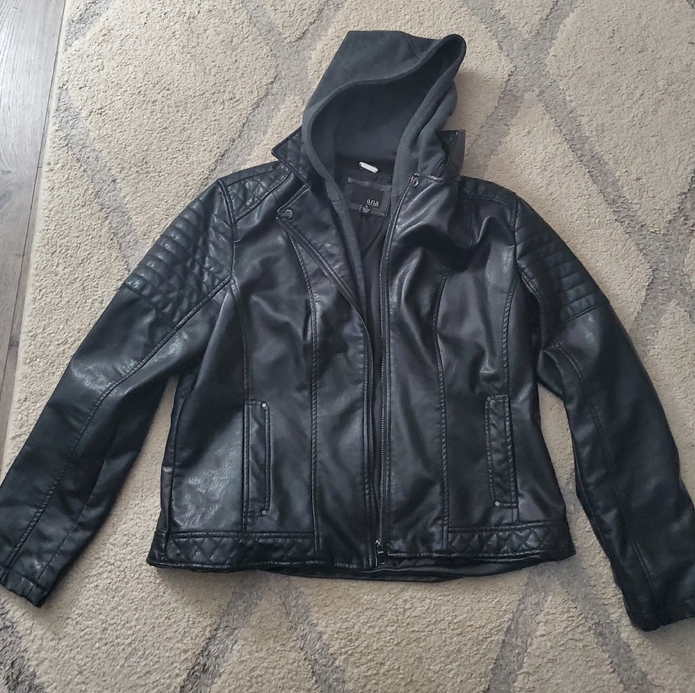 Faux leather jacket